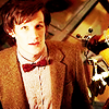 dwfiction: eleventh doctor looking up at his new tardis (eleven)