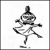 chalcopyrite: Little My from the Moomin books, dancing with glee (dancing anarchist)