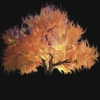 five_of_five: Burning tree on black background (Default)