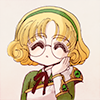 monster_san: Chibi cupping face in hand (My my)