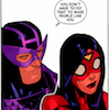 mllesays: Clint Barton and Jessica Drew from Daniel Acuna's Avengers (c-mu // all the new old dead alive)