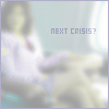 trialia: Battlestar Galactica, Laura Roslin, blurred. Text: next crisis? (battlestar galactica] laura - next crisi)