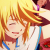 antreegonist: Mithos: laugh/sheepish/blush/derp (requiem of sunshine and rainbows.)