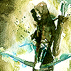 goss: Green Arrow watercolour art (Arrow)