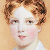 pro_patria_mortuus: a child from the early 1800s looking cherubic and cheerful and direct (kid - straightforward)