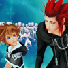 notzubats: Sora and Axel banter (feeling a little regret?)