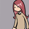 tlvop: drawing of girl walking in a confident/casual manner (boop boop boop)