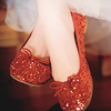 recessional: a photo image of feet in sparkly red shoes (Default)