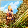 oneill: Final Fantasy Tactics - Agrias Oaks sits amid a sunny ruins (Oh! My dear! My 'tis of thee!)