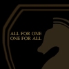 backtothelight: The chess knight logo from the Foundation for Law and Government with the text 'One for All, All for One.' (FLAG)
