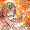 jjhunter: Closeup of woman with working gear brain looking down from tree branches (think like a scientist)