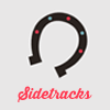 helloladies: Gray icon with a horseshoe open side facing down with pink text underneath that says Sidetracks (sidetracks)