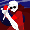 stridersgonnastride: Dave in his godtier outfit, wielding Caledfwlch (En guarde)
