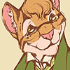 ocelotish: An anthro ocelot in a suit named Claude, smiling (Claude - Smiley)