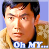 jer: Lt. Sulu wearing a surprised expression and the captionn "Oh MY..." (Sulu Oh My)