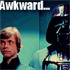 kryptoncat: Luke and Vader are standing beside each other. Luke is looking away. It's awkward, and it's written above their heads. (ITS A FATHER SON THING)