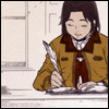 ourtinymoments: Thomas (Suikoden 3), writing (Suiko - Best Effort)
