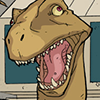 so_many_crystals: Dr Dinosaur, mouth open, asserting something (insane with GENIUS)