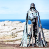 annariel: Picture of a statue of King Arthur at Tintagel (Arthuriana)