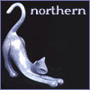 northern: sculpture of a stretching cat. (stretching cat)