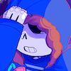 punful: (babybones shy kid)