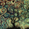 konsectatrix: Detail of a tree from a piece by James R Eads, animated by The Glitch (a place recognized by its breath)