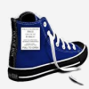 misbegotten: A blue whatchmacallit shoe that looks like the TARDIS (DW TARDIS Shoe)