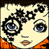jedusaur: Drawn art of Amanda Palmer with gears decorating her face, from my fic "Testosterone Girls and Harlequin Boys." (amanda fucking palmer)