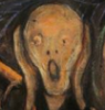 thnidu: closeup of the screaming head from Munch's "The Scream" (scream)