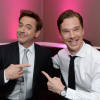 misbegotten: Robert Downey Jr. and Benedict Cumberbatch Basking in Sherlockiness (Holmes Two Sherlocks)