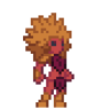 lovesthesoundof: Picture of a red-skinned bipedal plant creature with a mane of orange leaves. (Default)