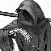 rynet_ii: The Grim Reaper glancing at a wristwatch. (because i could not stop for death)
