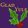 capri0mni: Text: Glad Yule; Image: A sprig of holly (yule)