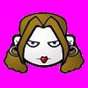 sistawendy: a cartoon of me looking angry (angry cartoon)