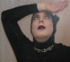 sistawendy: me in a Gorey vamp costume with the back of my hand to my forehead (hand staple forehead)