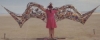 sistawendy: me standing in front of a giant pair of wings at Burning Man 2007 (Burning Man wings)