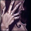goss: Sketch of hand holding violin (Talented hands)