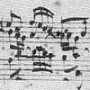 ysilme: Historic music sheet with some Bach notes. (Music sheet)