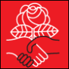 subbes: Logo of the Democratic Socialists of America (democratic socialism)