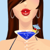 nanaeanaven: Vector art of Nanaea holding a Ravenclaw blue martini. (Nan)