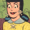 newredshoes: cartoon lady in vintage-y/goth get-up (&lt;3 | a good aesthetic)