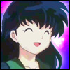 asiren: Kagome looking frighteningly cheerful. (eh heh heh heh... - kagome)