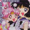 asiren: Chibi Moon & Saturn hugging. (friends! - chibi moon & saturn)