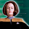 muccamukk: B'Elanna standing in front of lines of code. (ST: Engineering)