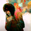 negation: (she moves)