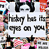 juniperphoenix: Protest signs at the Women's March depicting Princess Leia and the words "history has its eyes on you" (Activism)