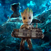 nrgburst: (baby groot carried away)