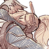 cadeuces: art by <user name="ufficiosulretro" site="tumblr.com"> (and lie here with me~)