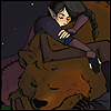 moneytwin: Art by <user name="meglm" site="tumblr.com">, used with permission. (Napping with Trinket)