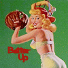 fullygoldy: Pinup Girl Catching (Batter Up)